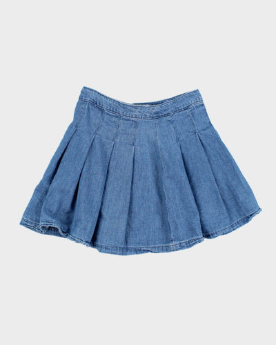 American Eagle Denim Pleated Skirt - W28