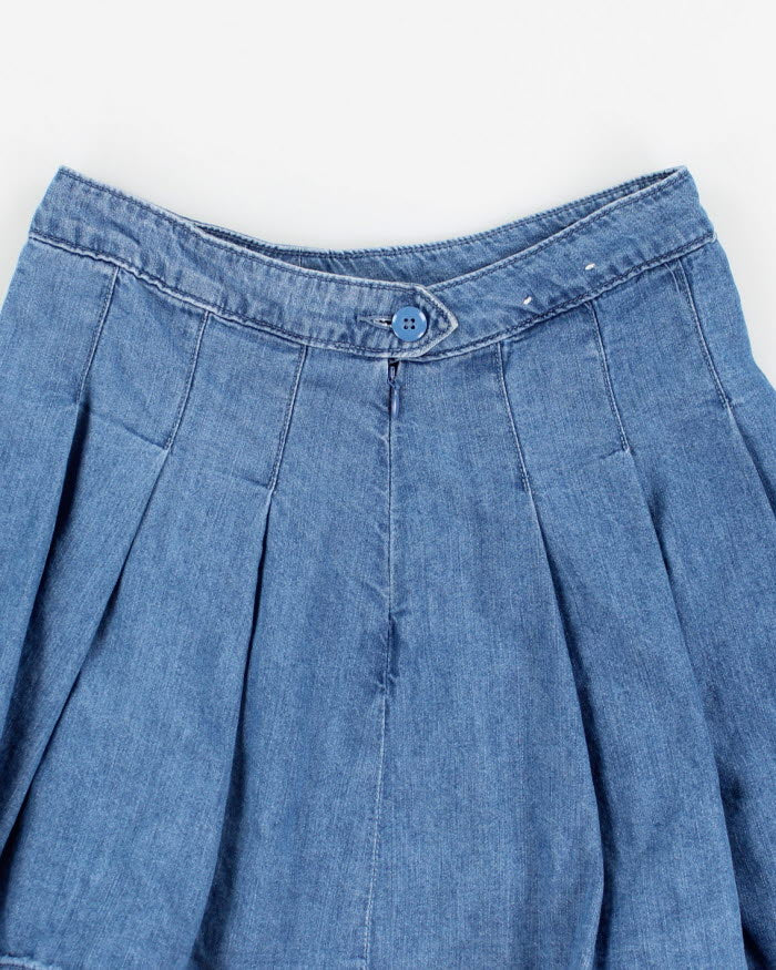 American Eagle Denim Pleated Skirt - W28