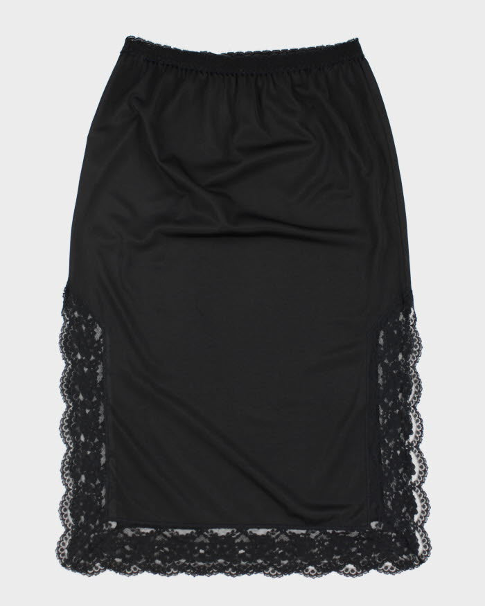 Black Petticoat Slip Skirt - S