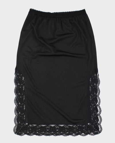 Black Petticoat Slip Skirt - S
