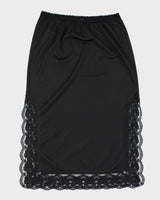 Black Petticoat Slip Skirt - S