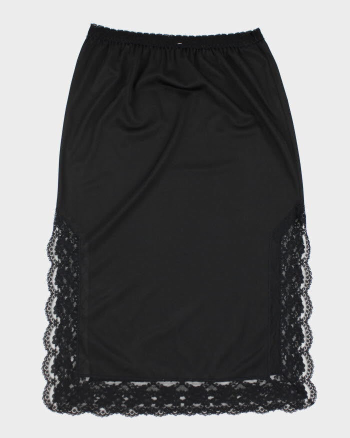 Black Petticoat Slip Skirt - S
