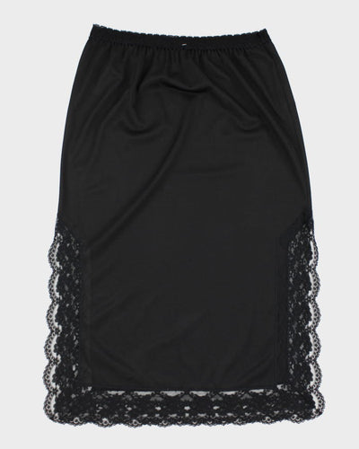 Black Petticoat Slip Skirt - S