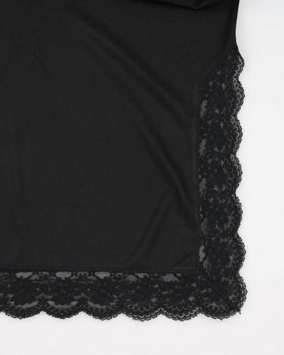 Black Petticoat Slip Skirt - S