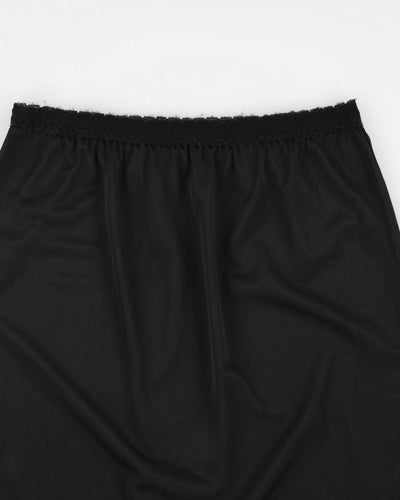 Black Petticoat Slip Skirt - S