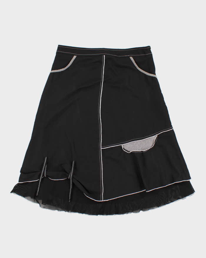 Vintage Y2k 00s Black Layered Skirt - S