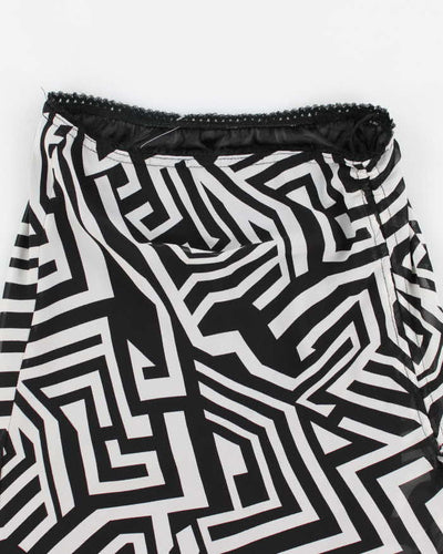 Vintage Y2k 00s Ruffle Pattern Ruched Detail Skirt - S