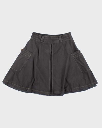 Y2k 00s Oxmo Grey Cargo Style Skirt - M