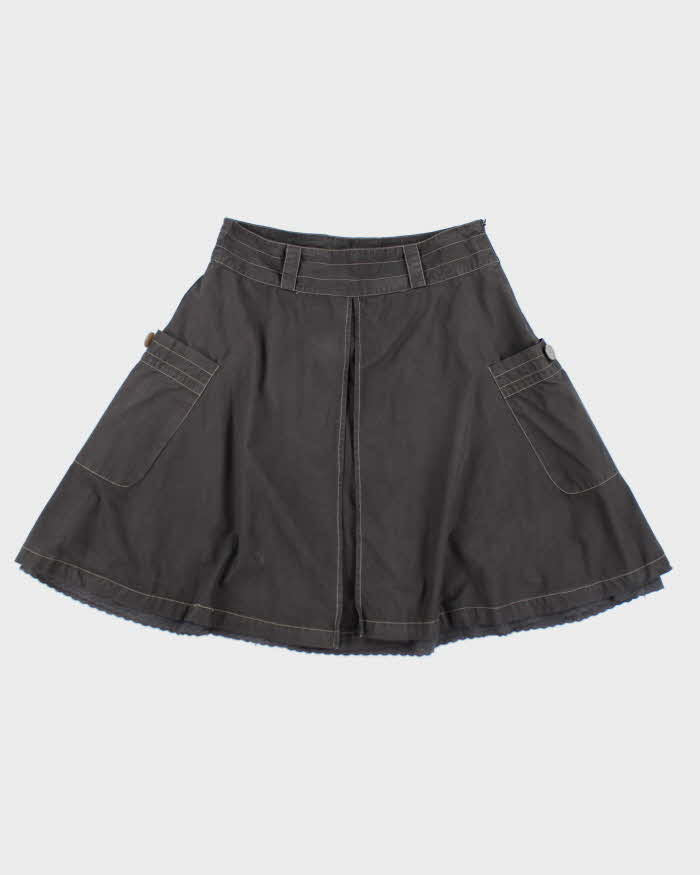 Y2k 00s Oxmo Grey Cargo Style Skirt - M