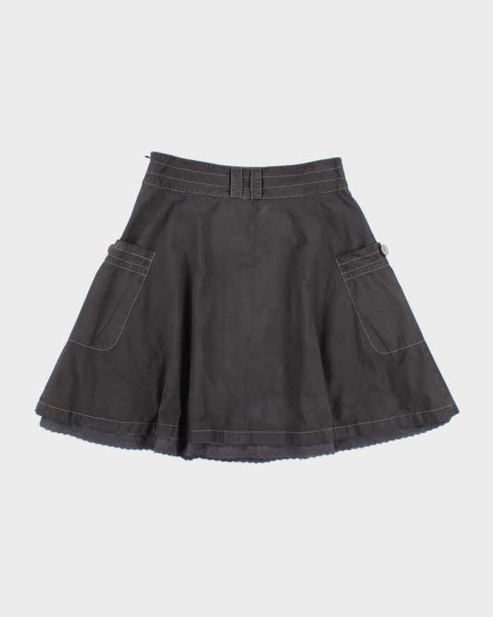 Y2k 00s Oxmo Grey Cargo Style Skirt - M