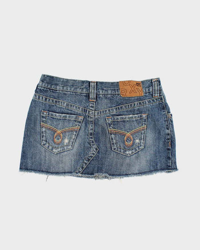 Y2k 00s Roxy Mini Denim Skirt - S
