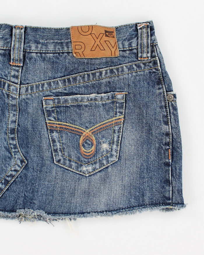 Y2k 00s Roxy Mini Denim Skirt - S