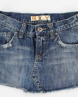 Y2k 00s Roxy Mini Denim Skirt - S