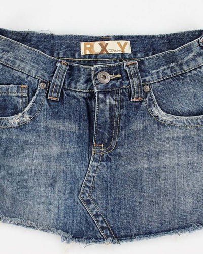Y2k 00s Roxy Mini Denim Skirt - S