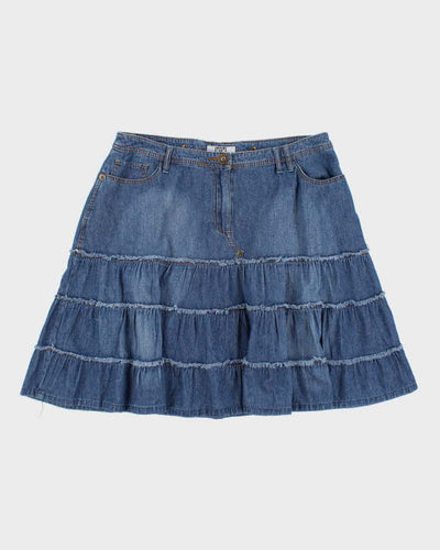 Y2k 00s MXM Denim Skirt - L