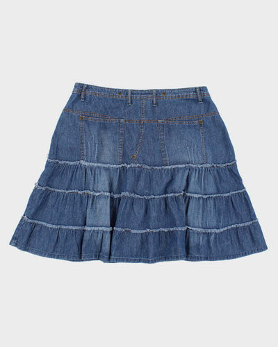 Y2k 00s MXM Denim Skirt - L