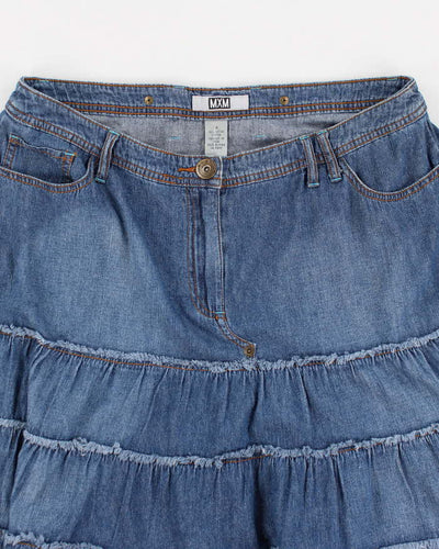 Y2k 00s MXM Denim Skirt - L