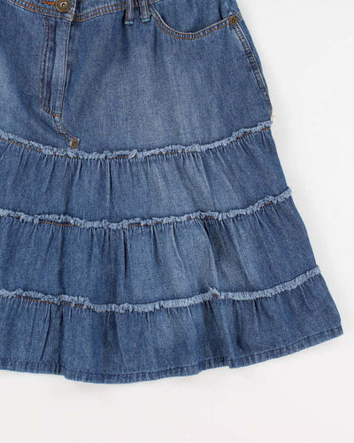 Y2k 00s MXM Denim Skirt - L