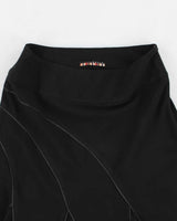 Y2k 00s Dalia Black Skirt - XS