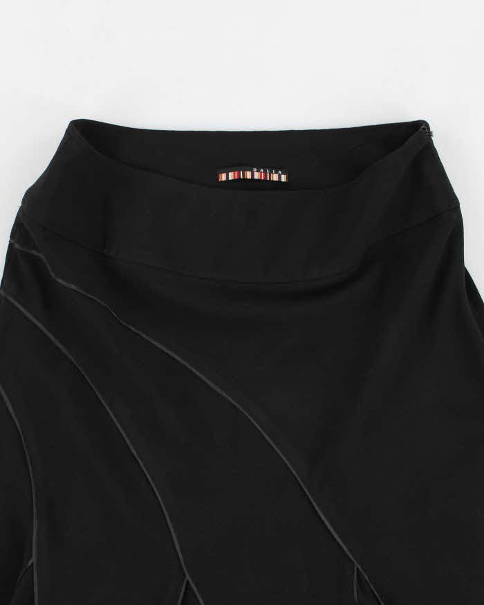 Y2k 00s Dalia Black Skirt - XS