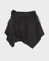 Y2k 00s XOXO Black Asymmetric Hem Skirt - M