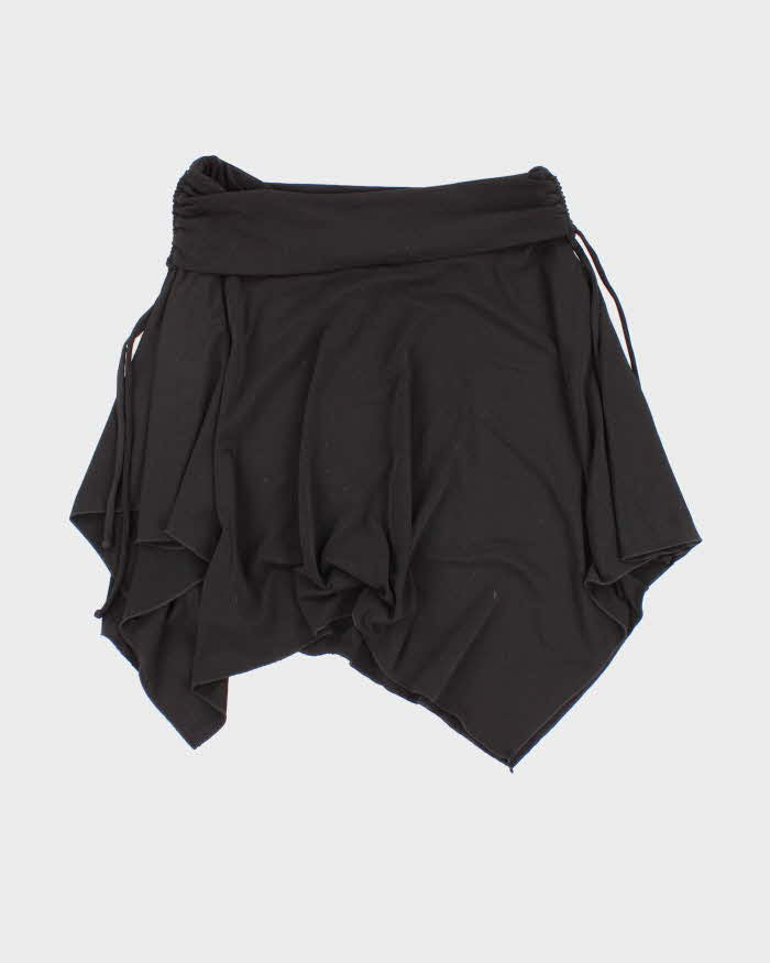 Y2k 00s XOXO Black Asymmetric Hem Skirt - M
