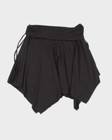Y2k 00s XOXO Black Asymmetric Hem Skirt - M