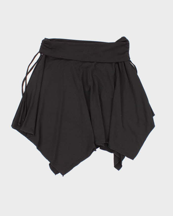 Y2k 00s XOXO Black Asymmetric Hem Skirt - M