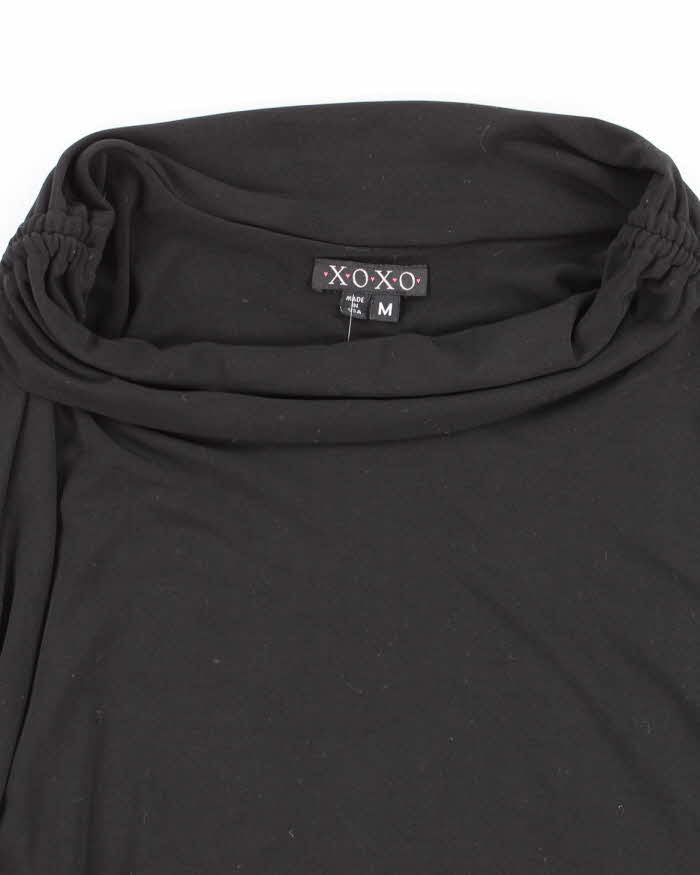 Y2k 00s XOXO Black Asymmetric Hem Skirt - M