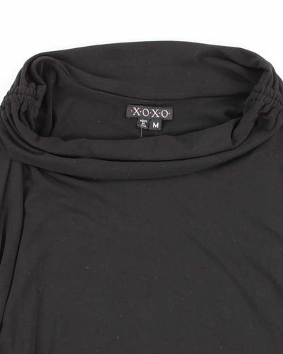 Y2k 00s XOXO Black Asymmetric Hem Skirt - M