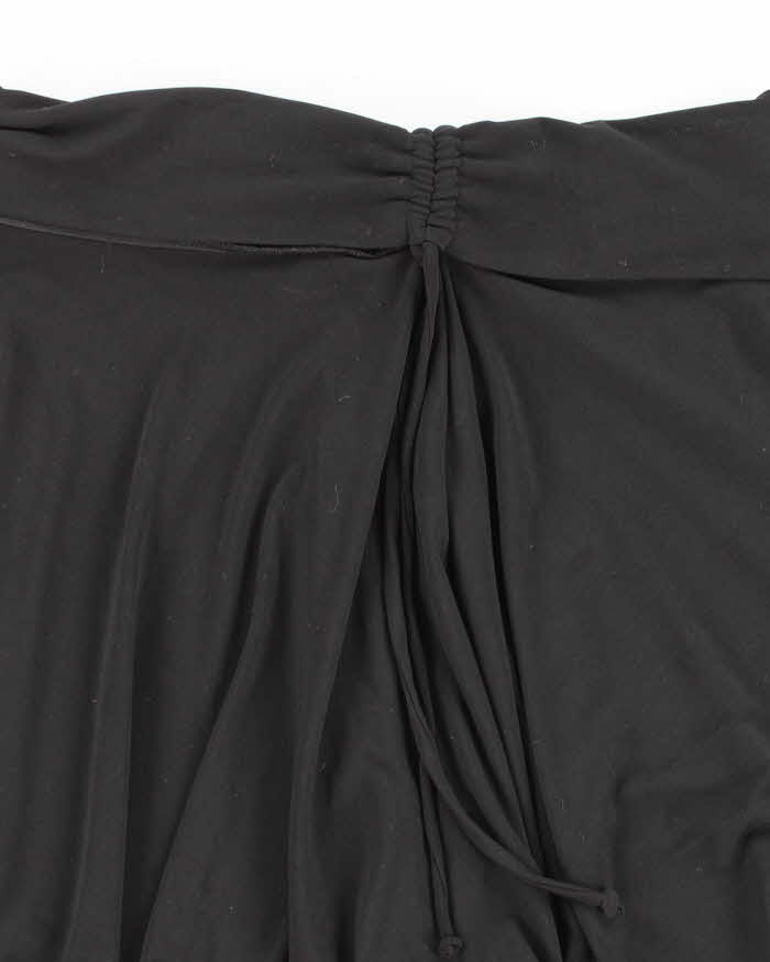 Y2k 00s XOXO Black Asymmetric Hem Skirt - M