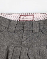 Y2k 00s Grey Pleated Mini Skirt - S