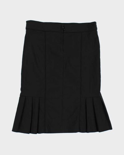 Y2k 00s Le Chateau Black Suit Skirt - W30