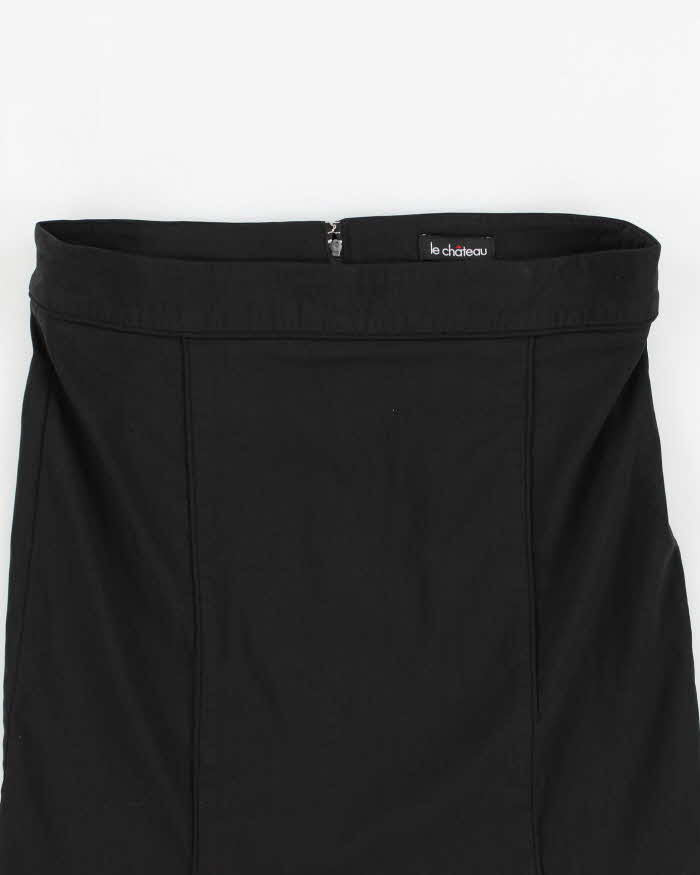 Y2k 00s Le Chateau Black Suit Skirt - W30