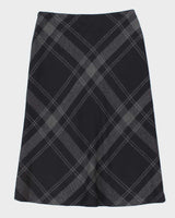 90s Jones New York Wool Plaid Skirt - W32