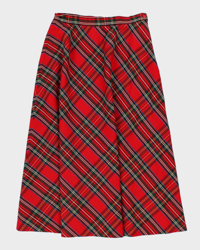 Vintage Talbots Wool Red Check Skirt - W30