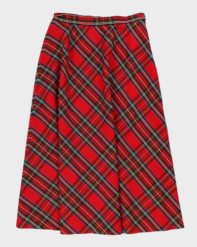 Vintage Talbots Wool Red Check Skirt - W30