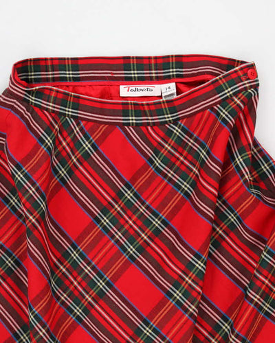 Vintage Talbots Wool Red Check Skirt - W30