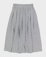 Vintage 90s Black &amp; White Checked Gingham Skirt - M