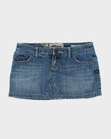 Y2k 00s Billabong Denim Mini Skirt - S