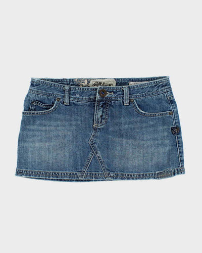 Y2k 00s Billabong Denim Mini Skirt - S