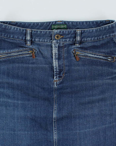 Vintage 00s Ralph Lauren Denim Skirt - W32