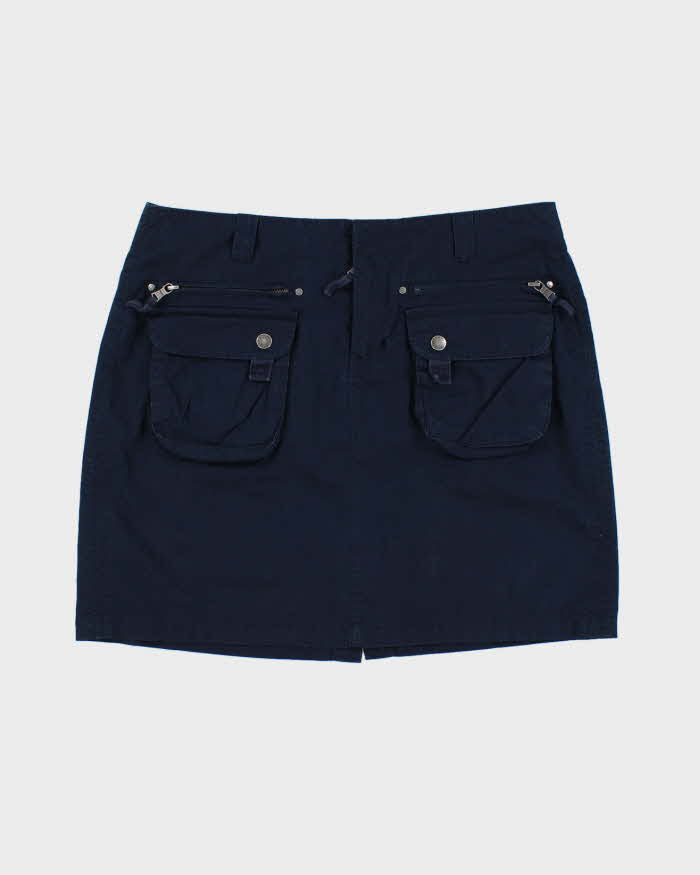 Y2k 00s Tommy Hilfiger Navy Cargo Skirt - S
