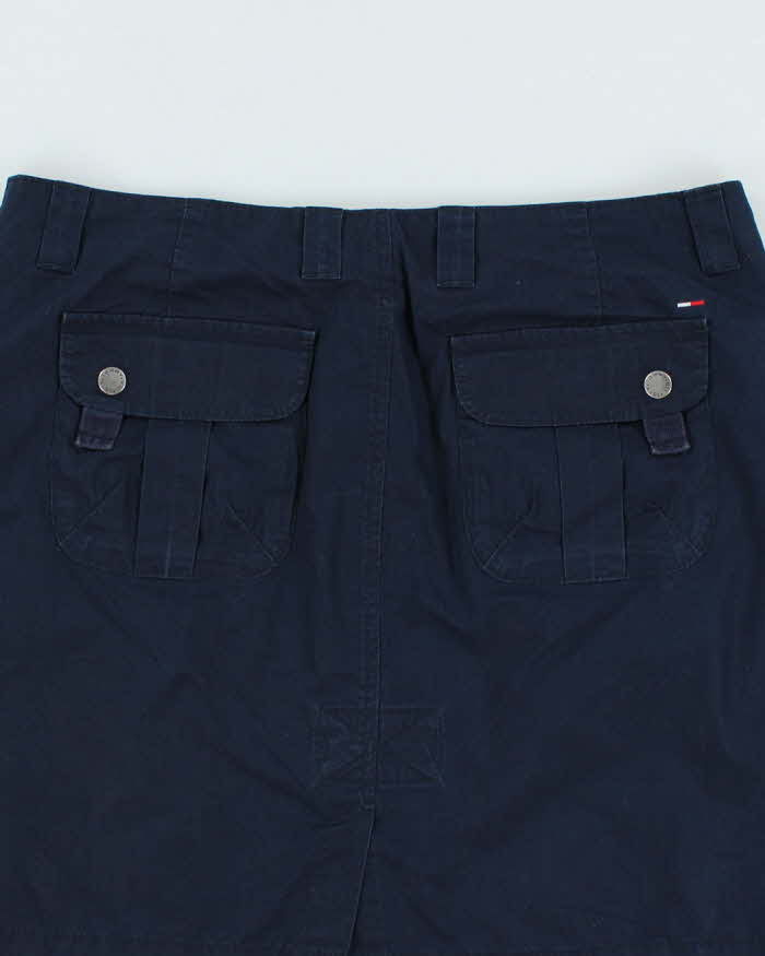 Y2k 00s Tommy Hilfiger Navy Cargo Skirt - S