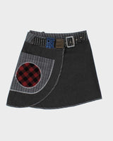 Vintage Y2k 00s Talia Designs Patchwork Wrap Skirt - M
