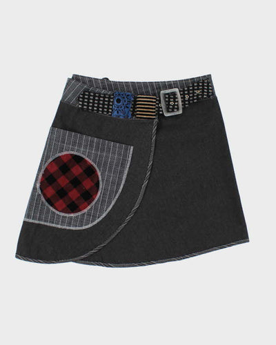 Vintage Y2k 00s Talia Designs Patchwork Wrap Skirt - M