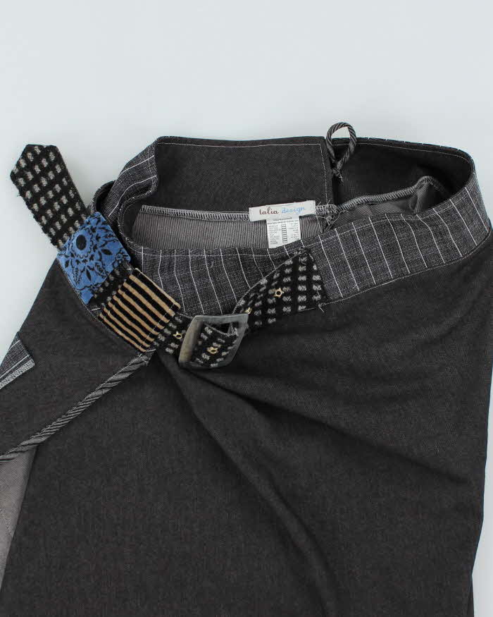 Vintage Y2k 00s Talia Designs Patchwork Wrap Skirt - M