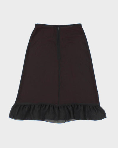 Vintage Y2k 00s Black Mesh Skirt - XS