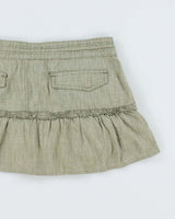 Vintage Y2k 00s Green Mini Skirt - M