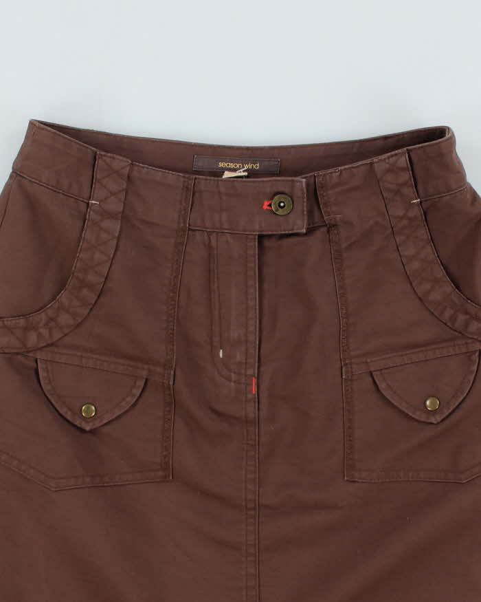 Vintage Y2K Season Wind Cargo Mini Skirt - XS